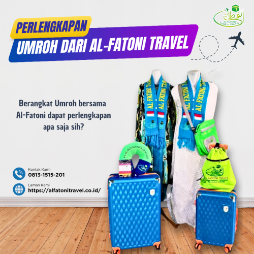 PERLENGKAPAN JAMAAH UMROH YANG AKAN DIPEROLEH DARI AL-FATONI TRAVEL
